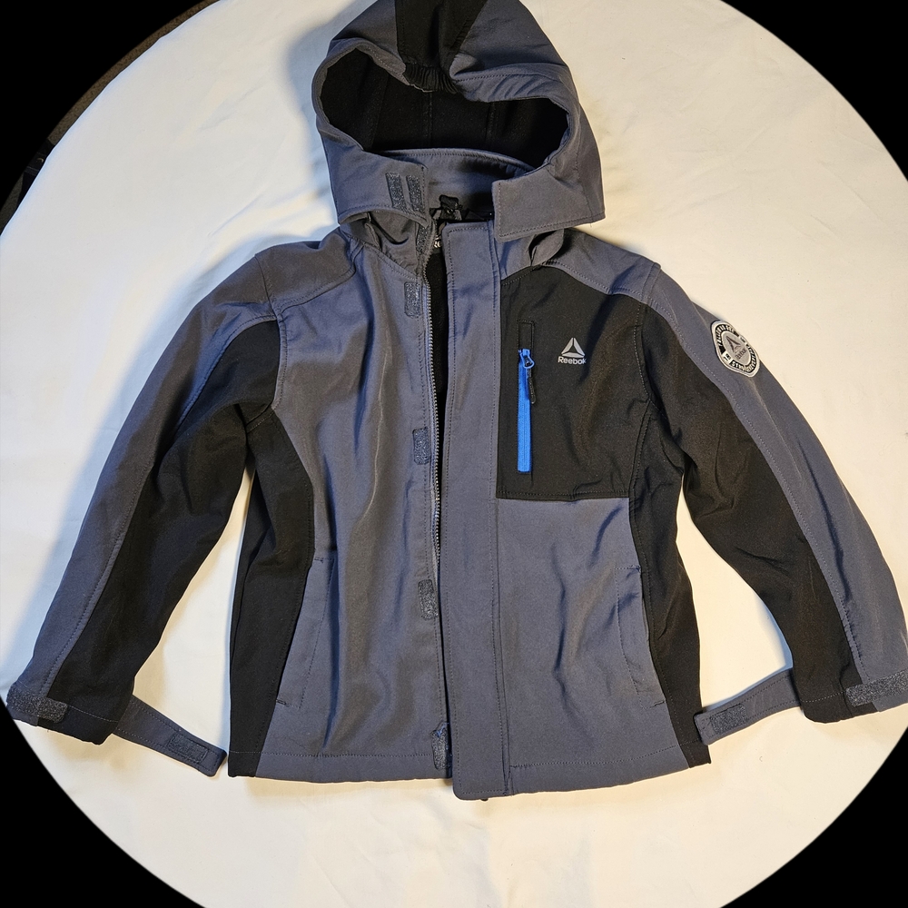 Reebok Kids Puffer Jacket - Gray and Black